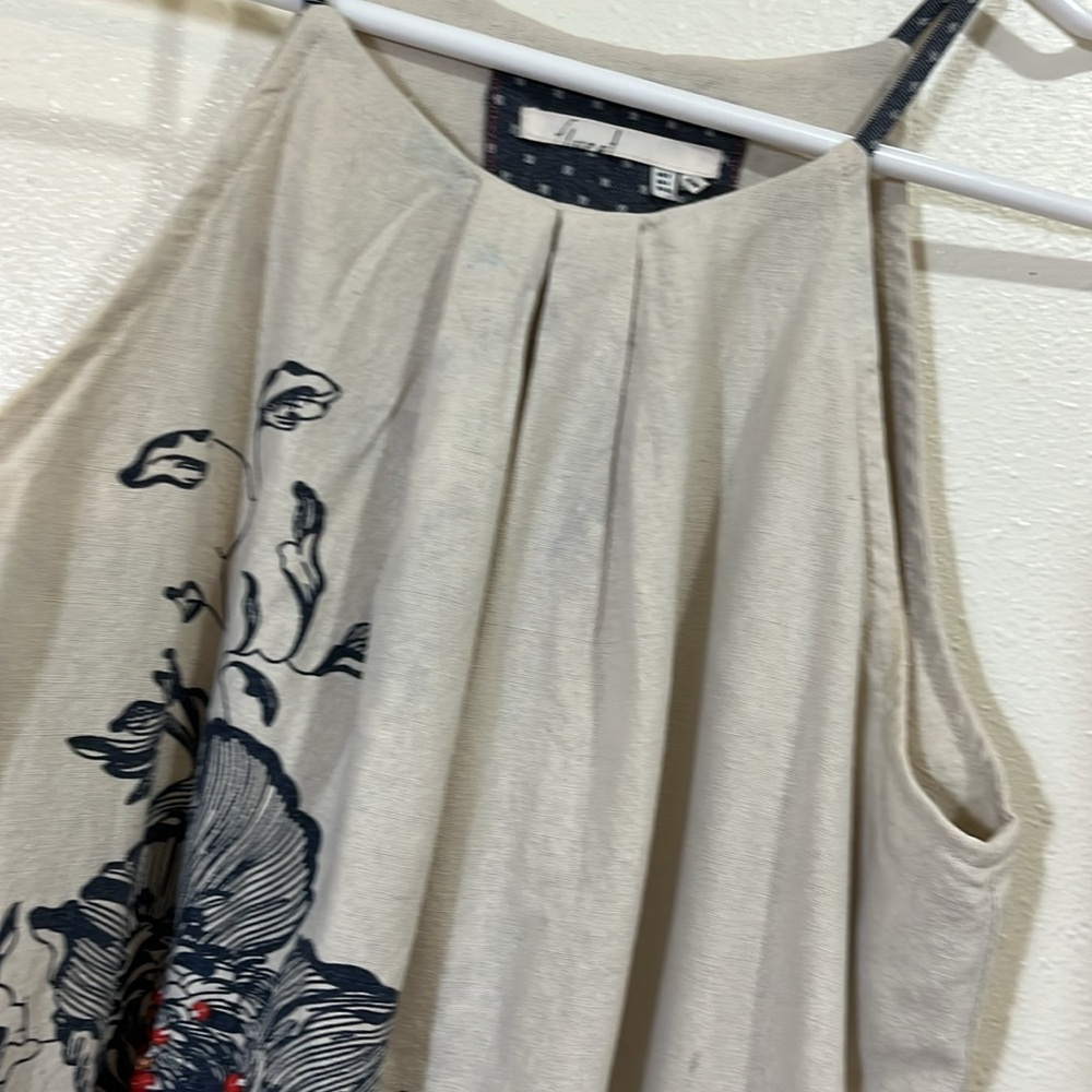 Anthropologie Floreat Sava 100% silk halter dress. Size 0. - Picture 3 of 13